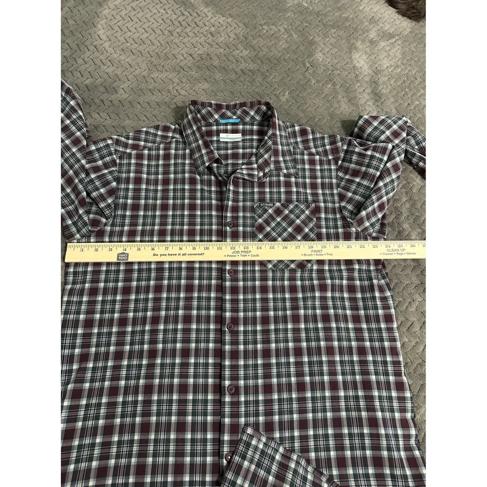Columbia Mens XL Plaid Button Up Long Sleeve Shirt Casual Outdoor‎ Workwear